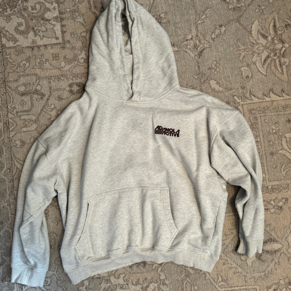 Adanola Active Retro Sport Oversized Hoodie - Light Grey